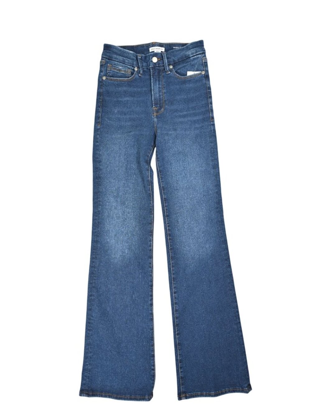 Good American Good Classic Bootcut Jeans in Indigo446